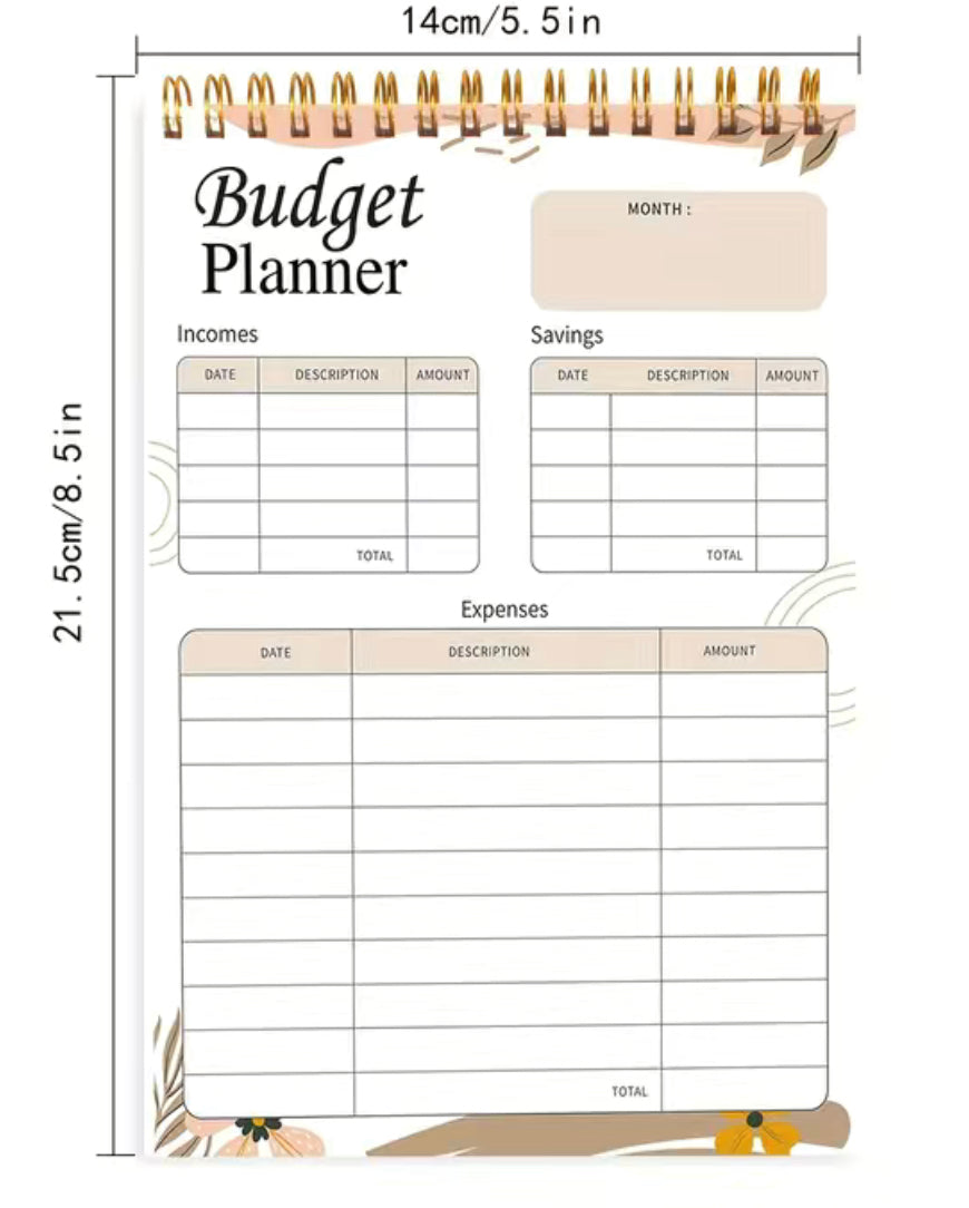 1 All in one budgeting note pad