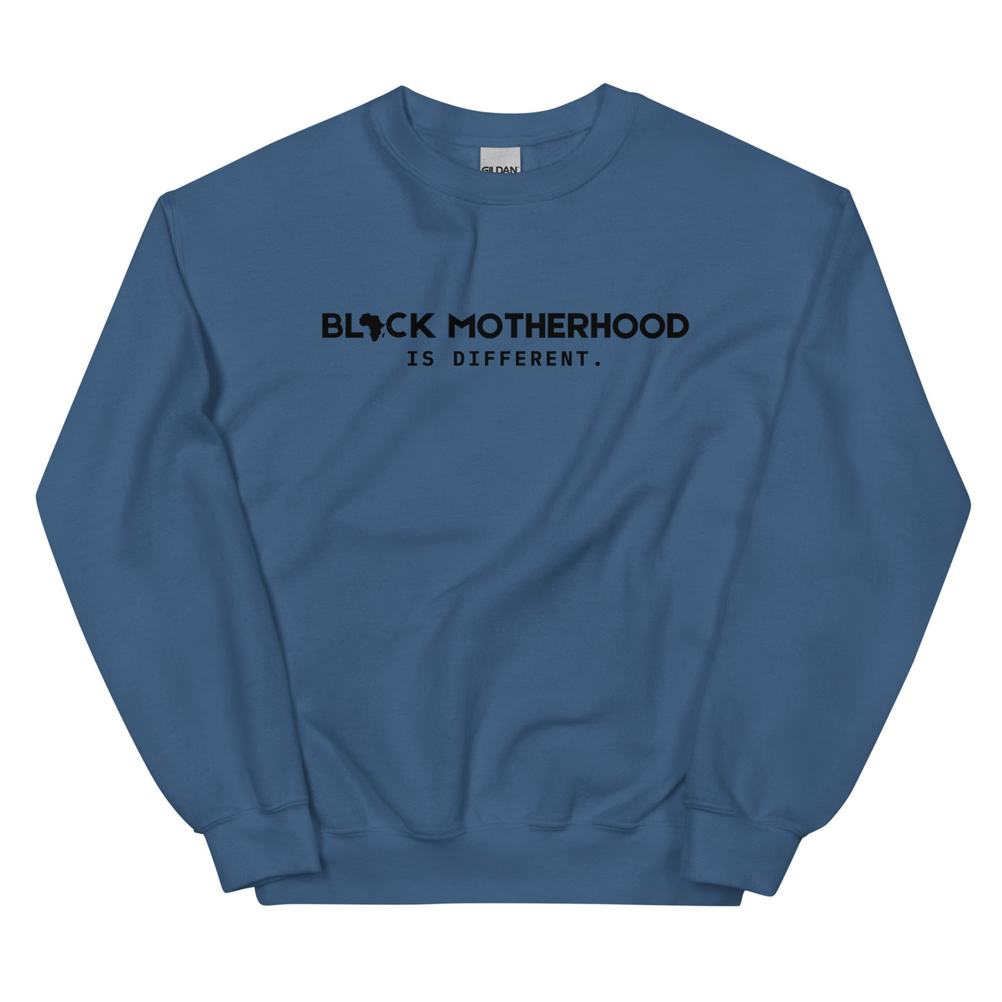 1 BLACK MOTHERHOOD CREW- BLACK TEXT!