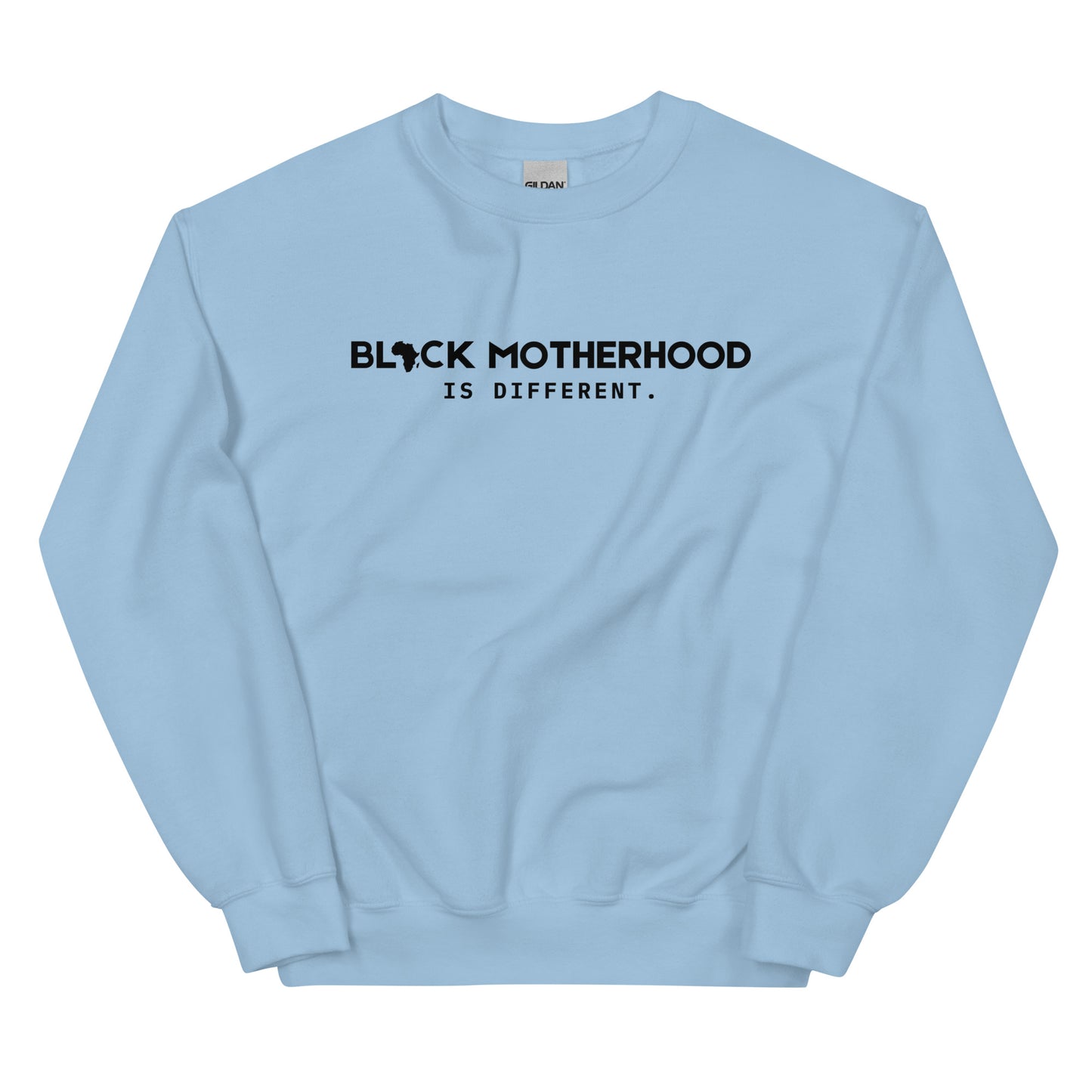 1 BLACK MOTHERHOOD CREW- BLACK TEXT!