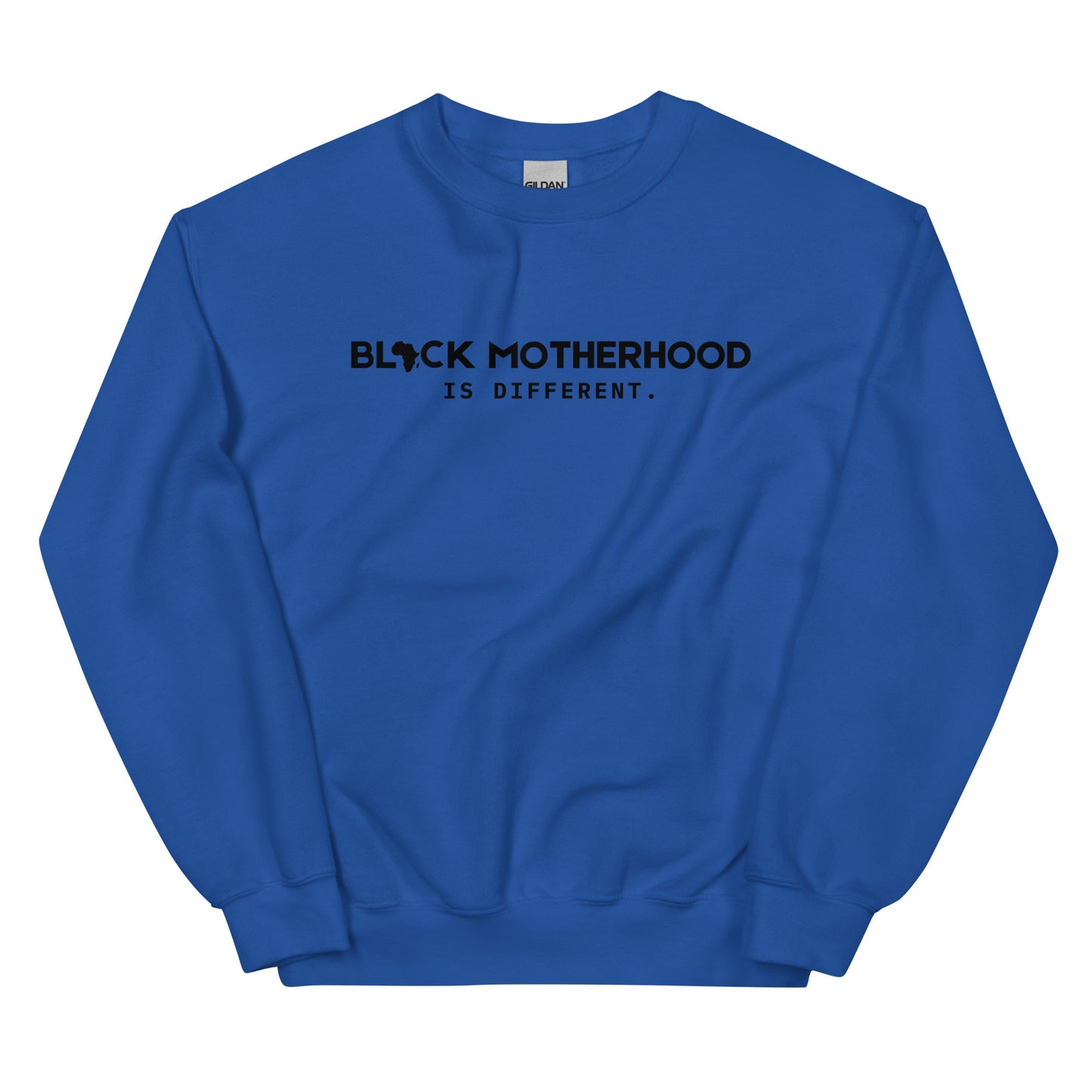 1 BLACK MOTHERHOOD CREW- BLACK TEXT!