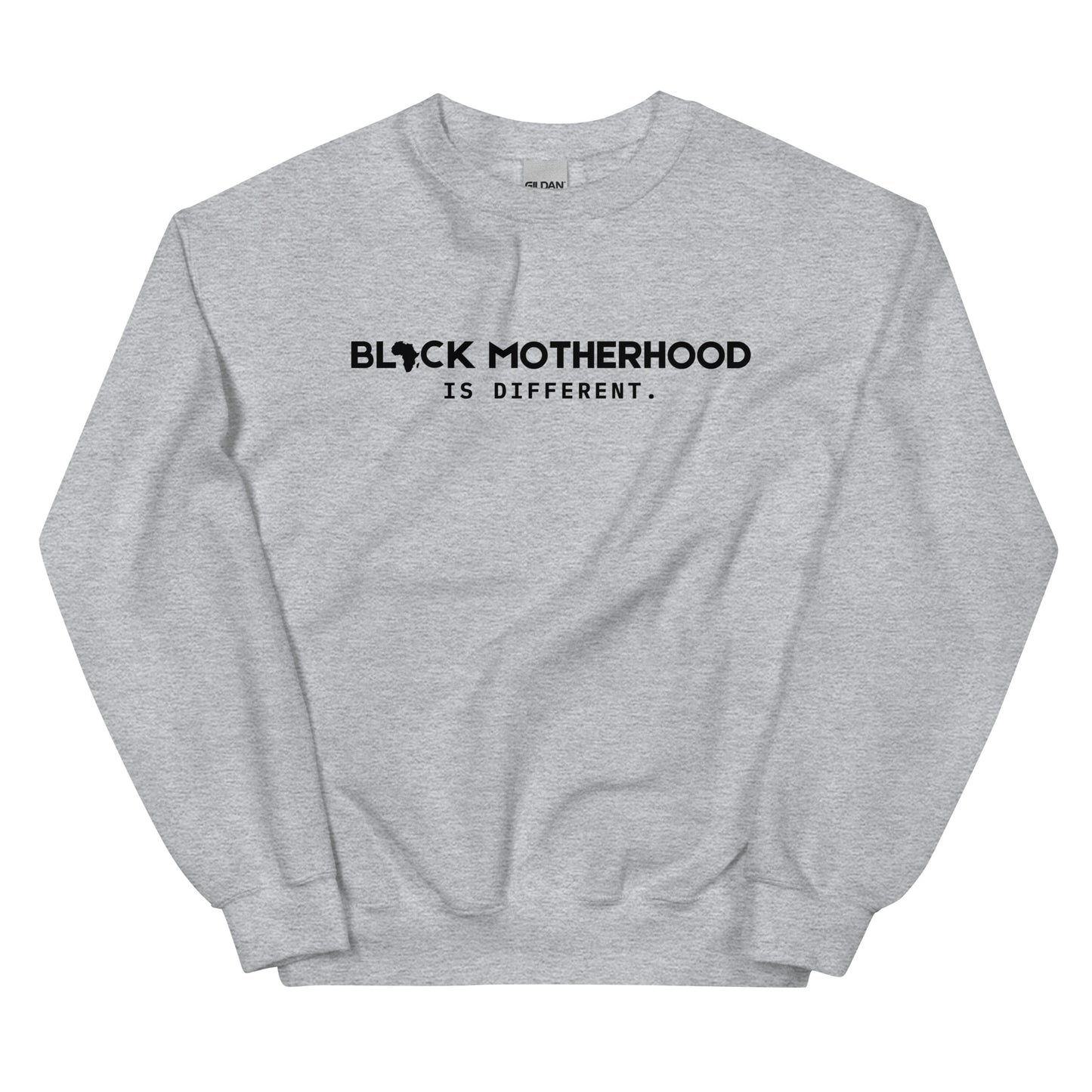 1 BLACK MOTHERHOOD CREW- BLACK TEXT!