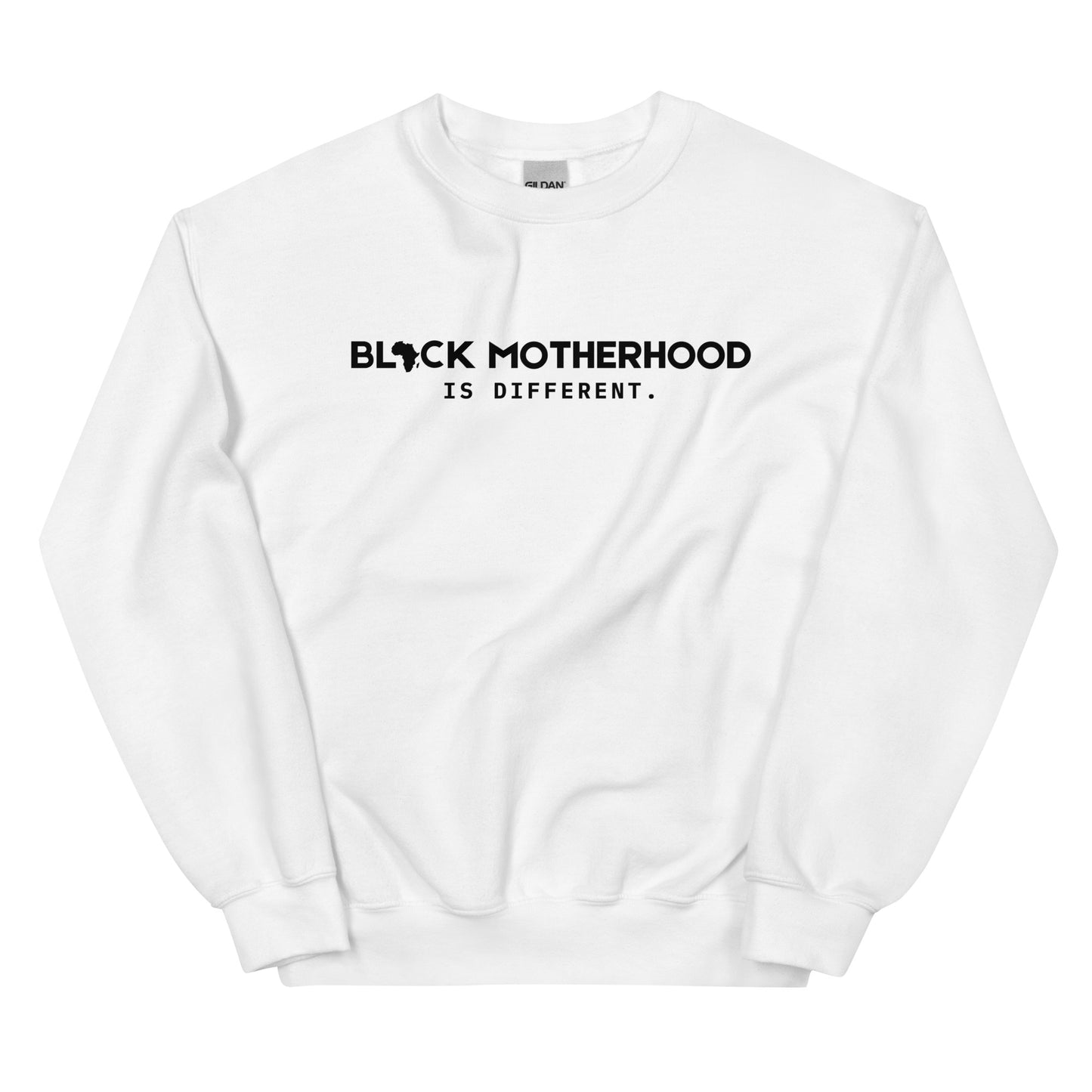 1 BLACK MOTHERHOOD CREW- BLACK TEXT!